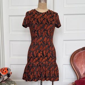 Opening Ceremony Black and Orange Mini Dress